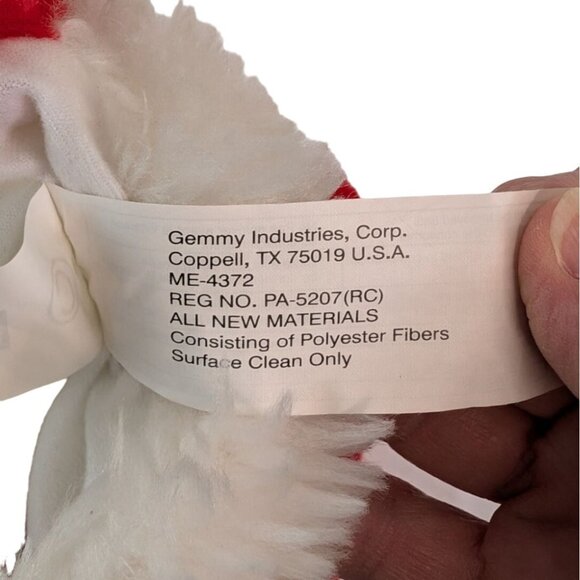 Disney Minnie Mouse Plush Christmas Stocking Red with Bells 16" by Gemmy - Picture 5 of 6